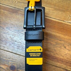 Carhartt | Black Genuine Leather Belt | Full Grain | Burnished | NWT 34